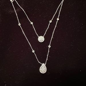 Diamond 2 tier 10k necklace